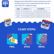Load image into Gallery viewer, BuzzPatch | Mosquito Repellent Stickers
